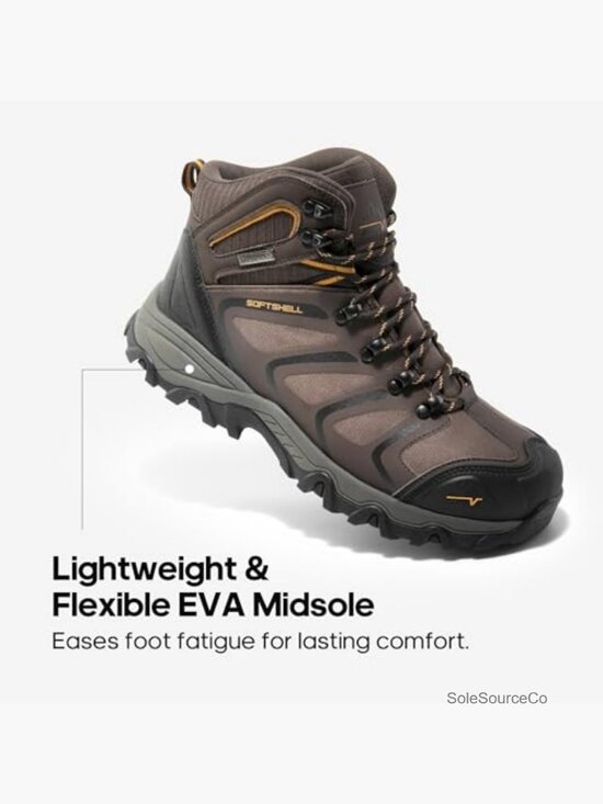 Steel Toe Waterproof Work Boots Men\'s Safety Construction Lace-Up Ankle main image 4